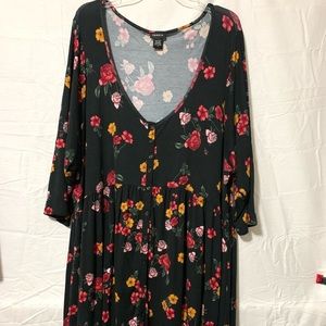 Torrid Black floral top